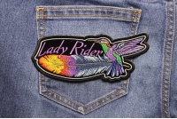 Hummingbird Lady Rider Feather Small Patch