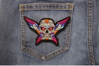 Robot Skull Colorful Patch