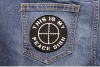 This Is My Peace Sign Patch | Embroidered Patches This Is My Peace Sign Patch | Embroidered Patches