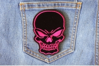 Black Pink Skull Patch Black Pink Skull Patch