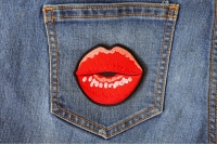 Kissing Lips Small Patch