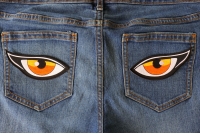 Medium Orange Eyes Patch Medium Orange Eyes Patch