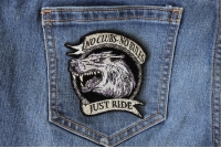 No Clubs No Rules Just Ride Wolf Patch No Clubs No Rules Just Ride Wolf Patch