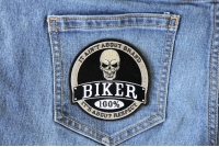 100 Percent Biker It Ain't About Brand It's About Respect Patch 100 Percent Biker It Ain't About Brand It's About Respect Patch