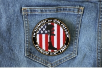 Freedom Ain't Free In Memory of Our Fallen Boot Rifle Helmet Patch