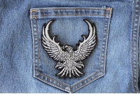 Small Silver Eagle Patch Small Silver Eagle Patch