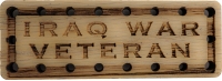 Iraq War Veteran Oak Wood Patch