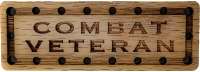 Combat Veteran Oak Wood Patch