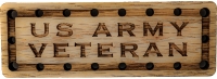 US Army  Veteran Oak Wood Patch