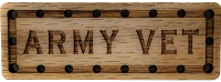 Army Vet Oak Wood Patch
