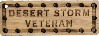 Desert Storm Veteran Oak Wood Patch