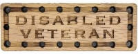 Disabled Veteran Oak Wood Patch