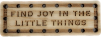 Find Joy in the Little Things Wood Oak Patch