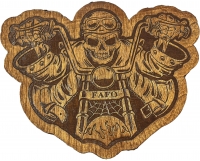 FAFO Biker Skull Wood Sign