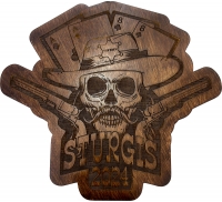 Sturgis 2024 Wild Bill Aces and Eights Large Wall Decor