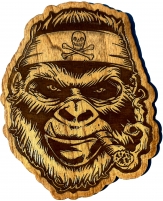 Cigar Gorilla Wood Wall Decoration