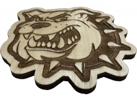 Bulldog Wood Decor