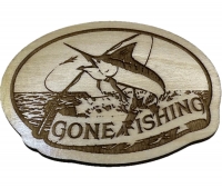 Gone Fishing Sail Fish Wood Decor