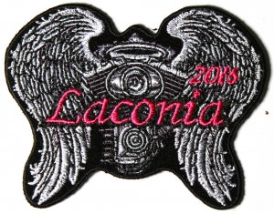 Laconia 2016 Motorcycle Rally Patch Angel Wings