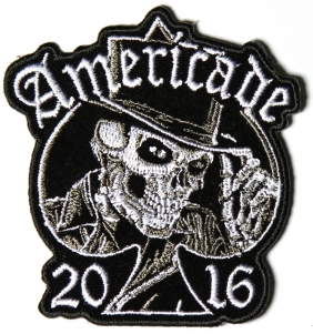 Americade 2016 Bike Week Patch Tall Hat Skull