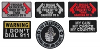 2nd Amendment Support Patches Set Of Six 3 Inch Patches | Embroidered Patches 2nd Amendment Support Patches Set Of Six 3 Inch Patches | Embroidered Patches