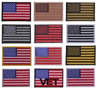 3 Inch American Flag Patches Set Of 12 Embroidered US Flags | Embroidered Patches