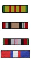 US Armed Forces Service Ribbon Patches For Vietnam Iraq Afghanistan Kosovo