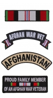 Afghan War Patches For Vets Set Of 4 Patches | US Afghan War Military Veteran Patches