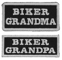 Biker Grandma And Biker Grandpa Patches Biker Grandma And Biker Grandpa Patches
