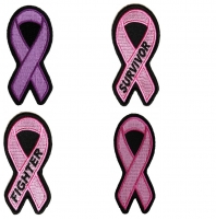 Breast Cancer Awareness Pink Ribbon Patch Set Breast Cancer Awareness Pink Ribbon Patch Set