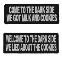 Come To The Dark Side Funny Patch Set