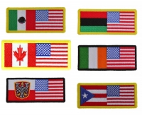 Dual Heritage American Flag Patches Set Of 6 Embroidered 4 Inch Flags Dual Heritage American Flag Patches Set Of 6 Embroidered 4 Inch Flags