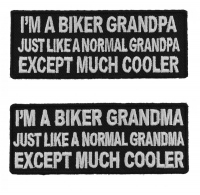 Funny Biker Grandma And GrandPa Cool Patch Funny Biker Grandma And GrandPa Cool Patch