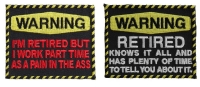 Funny Retired People's Patches Funny Retired People's Patches