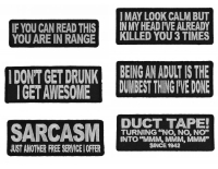 Funny Saying Patches Set Of 6 Funny Saying Patches Set Of 6