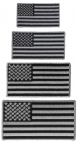 Gray Border American Flag Patches Set Of 4 Sizes Gray Border American Flag Patches Set Of 4 Sizes