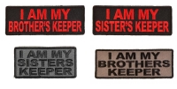 I Am My Brothers Keeper And I Am My Sisters Keeper Patches Set Of 4 I Am My Brothers Keeper And I Am My Sisters Keeper Patches Set Of 4