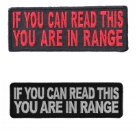 If You Can Read This You Are In Range FUN BIKER Patches If You Can Read This You Are In Range FUN BIKER Patches
