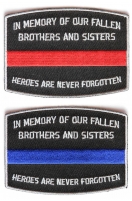 In Memory Of Fallen Brothers And Sisters Police Officers And Firefighters Patches In Memory Of Fallen Brothers And Sisters Police Officers And Firefighters Patches