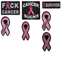 Pink Ribbon Breast Cancer Support Patches Pack Of 7 Pink Ribbon Breast Cancer Support Patches Pack Of 7