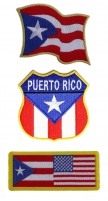 Puerto Rico Flag Patches 3 Embroidered Flags For Puerto Ricans Puerto Rico Flag Patches 3 Embroidered Flags For Puerto Ricans