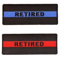 RETIRED Police Officer And Fire Fighter Patch RETIRED Police Officer And Fire Fighter Patch