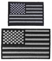 Small Reflective American Flag Patch Set Of 2 US Flag Patches Small Reflective American Flag Patch Set Of 2 US Flag Patches