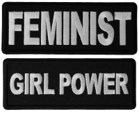 Feminist Girl Power Iron on Patch Set