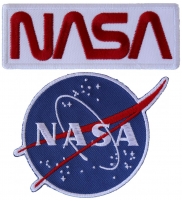Iron on NASA Patches -Set of 2