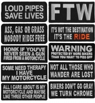 Top 10 Saying Patches for Bikers