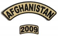 Afghanistan 2009 Rocker Patch 2 Pieces | US Afghan War Military Veteran Patches Afghanistan 2009 Rocker Patch 2 Pieces | US Afghan War Military Veteran Patches