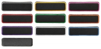 Set Of 10 Blank Name Tag Patches With Different Color Borders