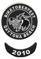 Biketoberfest 2010 Daytona 2 Piece Patch Set Biketoberfest 2010 Daytona 2 Piece Patch Set