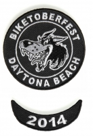 Biketoberfest 2014 Daytona 2 Piece Patch Set Biketoberfest 2014 Daytona 2 Piece Patch Set